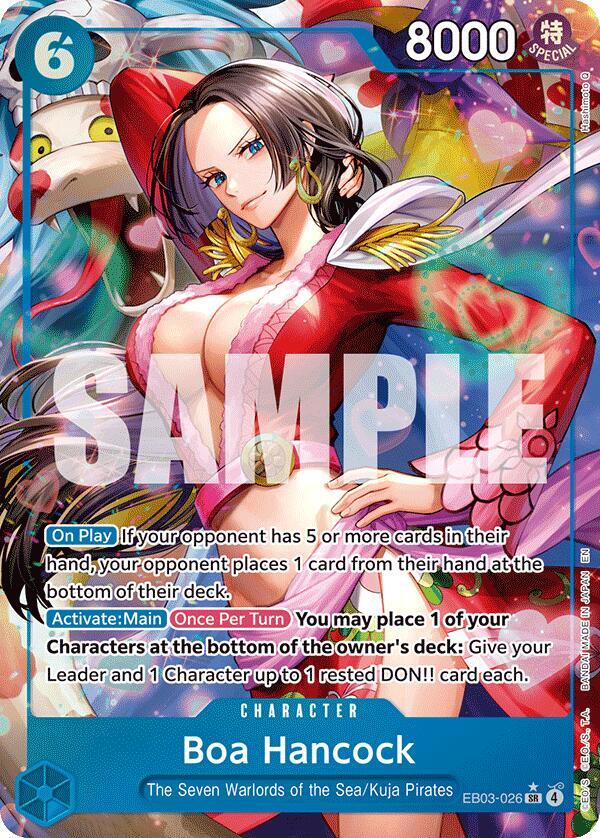 Boa Hancock (Alternate Art) EB03-026 Extra Booster: One Piece Heroines Edition Card