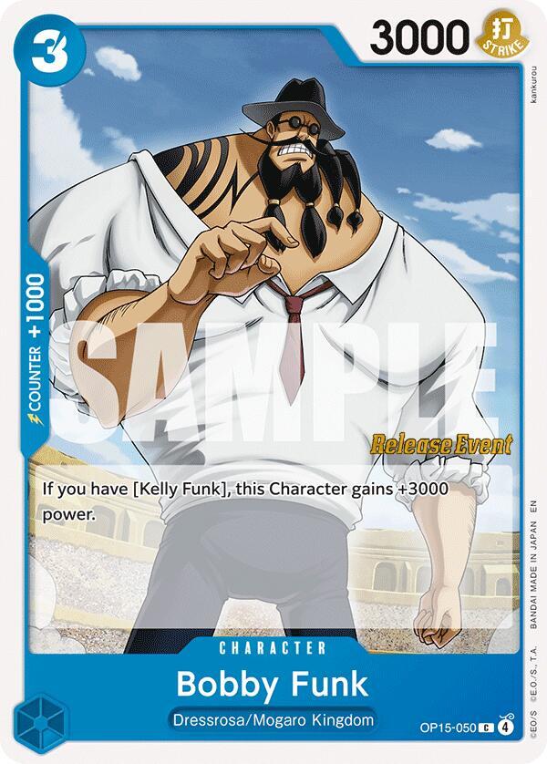 Bobby Funk OP15-050 Adventure on Kami's Island Release Event Cards Card