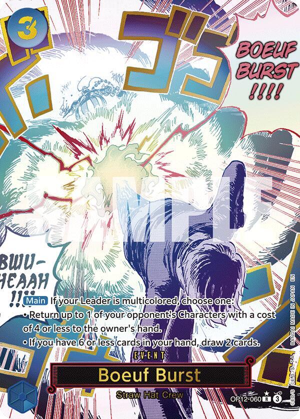 Boeuf Burst (Alternate Art) OP12-060 Legacy of the Master Card