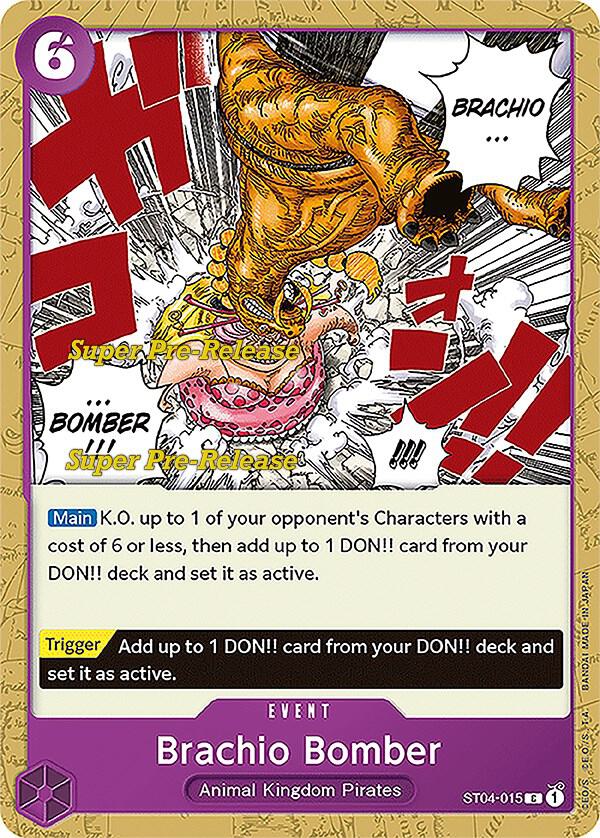 Brachio Bomber ST04-015 Super Pre-Release Starter Deck 4: Animal Kingdom Pirates Card