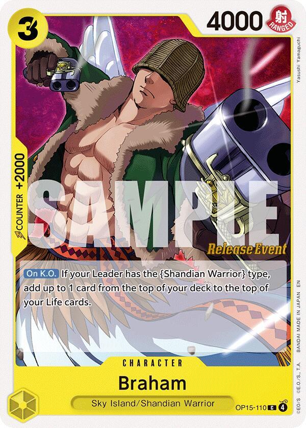 Braham OP15-110 Adventure on Kami's Island Release Event Cards Card