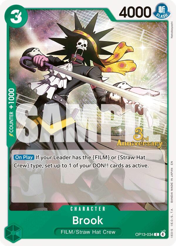 Brook OP13-034 Carrying On His Will: 3rd Anniversary Tournament Cards Card