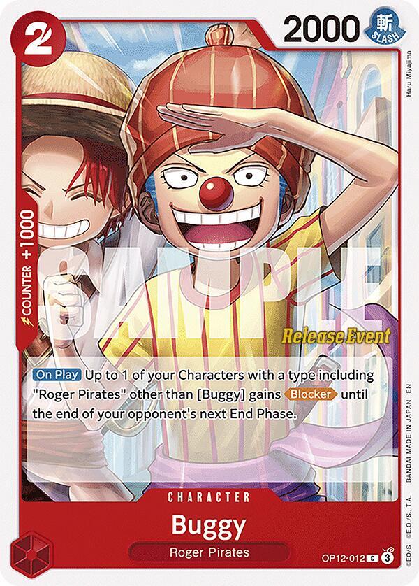 Buggy (012) OP12-012 Legacy of the Master Release Event Cards Card
