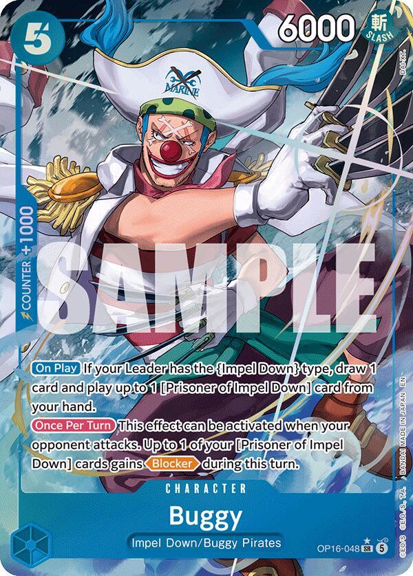 Buggy (048) (Alternate Art) OP16-048 The Time of Battle Card