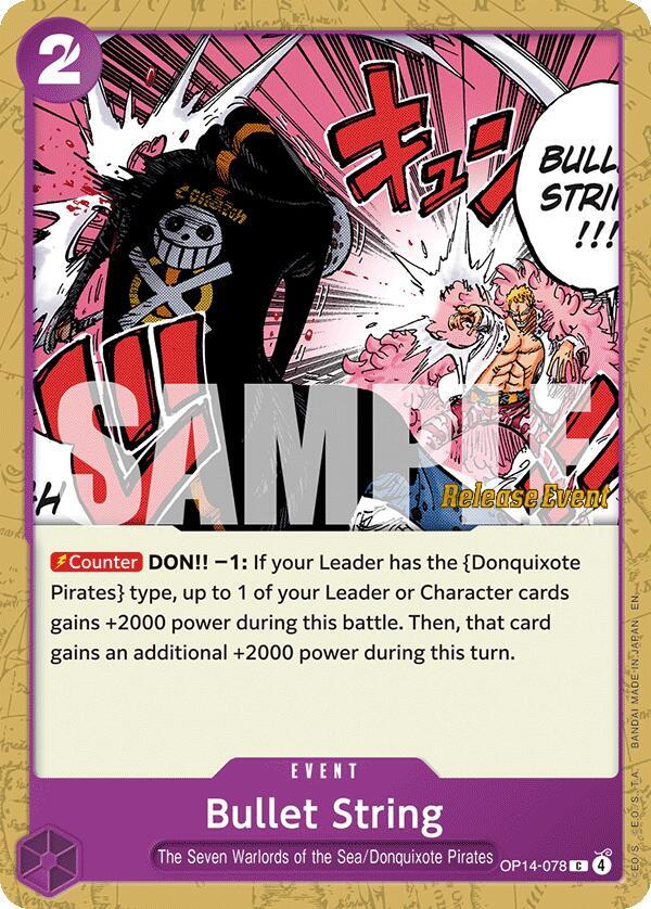 Bullet String OP14-078 The Azure Sea's Seven Release Event Cards Card