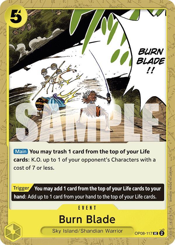 Burn Blade OP08-117 Two Legends Card