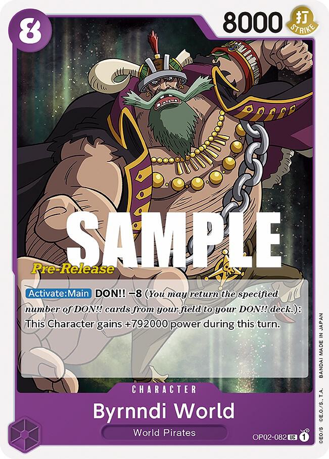 Byrnndi World OP02-082 Paramount War Pre-Release Cards Card