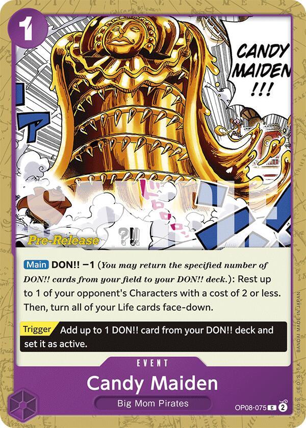 Candy Maiden OP08-075 Two Legends Pre-Release Cards Card