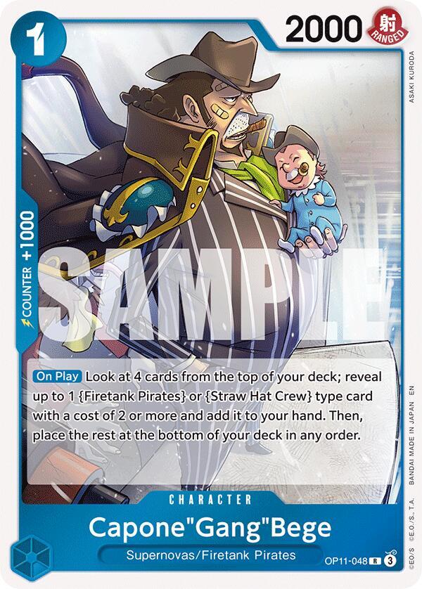 Capone"Gang"Bege (048) OP11-048 A Fist of Divine Speed Card