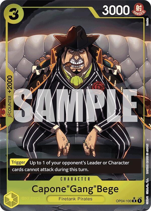 Capone"Gang"Bege (OP04-100) (Alternate Art) OP04-100 Premium Booster -The Best- Card