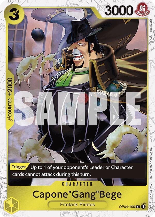 Capone"Gang"Bege (OP04-100) (Jolly Roger Foil) OP04-100 Premium Booster -The Best- Card