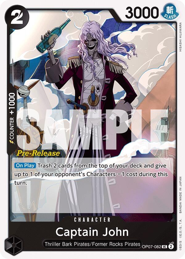 Captain John OP07-082 500 Years in the Future Pre-Release Cards Card