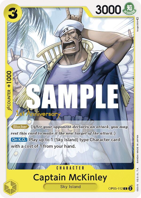 Captain McKinley OP05-112 Awakening of the New Era: 1st Anniversary Tournament Cards Card