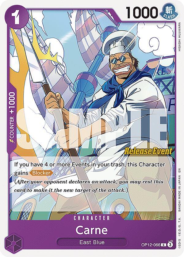 Carne OP12-066 Legacy of the Master Release Event Cards Card