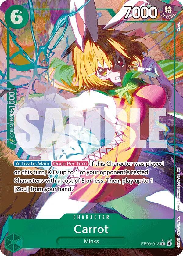 Carrot (Alternate Art) EB03-013 Extra Booster: One Piece Heroines Edition Card