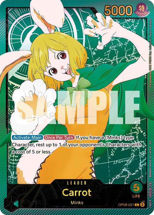 Carrot (SP) OP08-021 Extra Booster: Anime 25th Collection Card