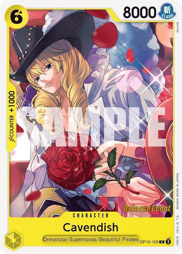 Cavendish (105) OP10-105 Royal Blood Release Event Cards Card