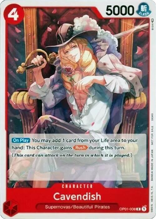 Cavendish OP01-008 One Piece Demo Deck Cards Card
