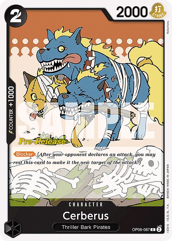 Cerberus OP06-087 Wings of the Captain Pre-Release Cards Card