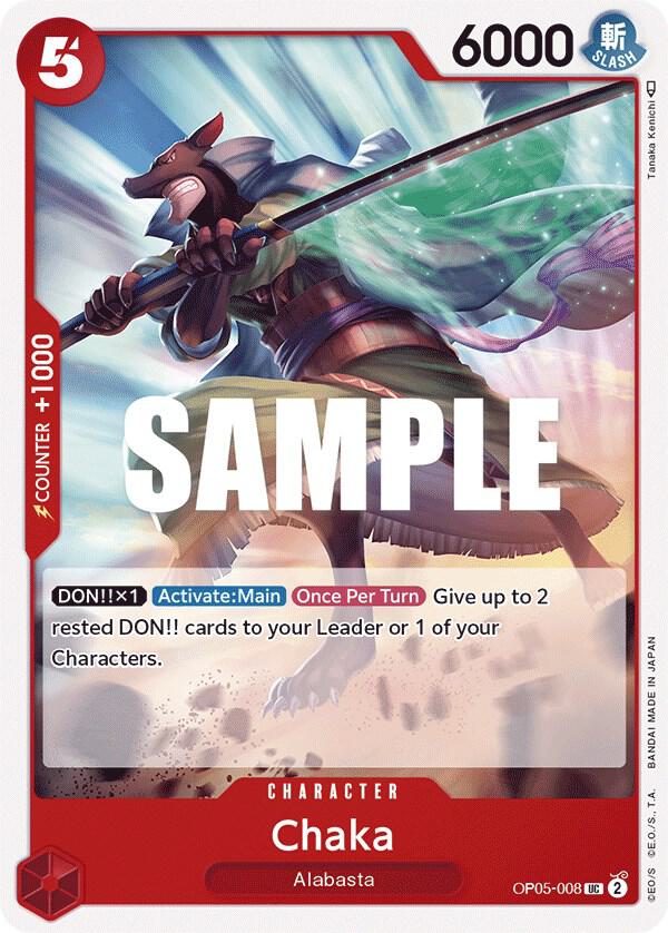 Chaka OP05-008 Awakening of the New Era Card