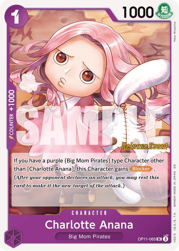 Charlotte Anana OP11-065 A Fist of Divine Speed Release Event Cards Card