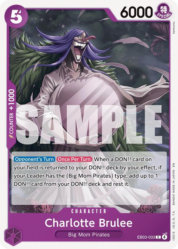 Charlotte Brulee EB03-033 Extra Booster: One Piece Heroines Edition Card