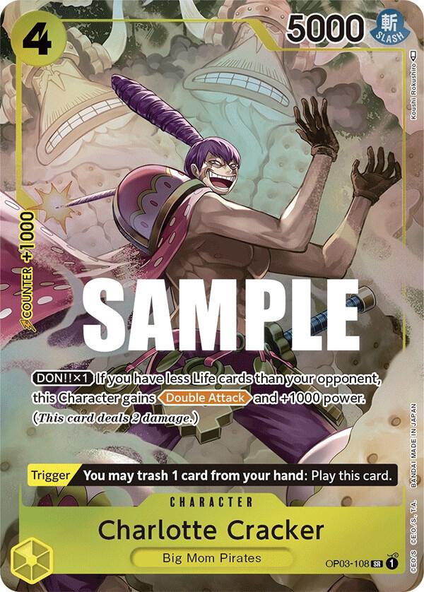 Charlotte Cracker (Alternate Art) OP03-108 Pillars of Strength Card