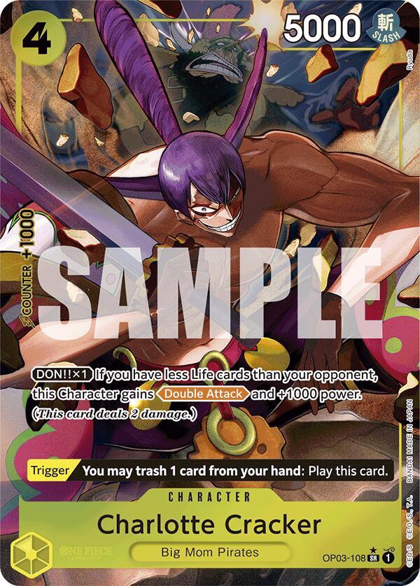 Charlotte Cracker (Alternate Art) OP03-108 Premium Booster -The Best- Card
