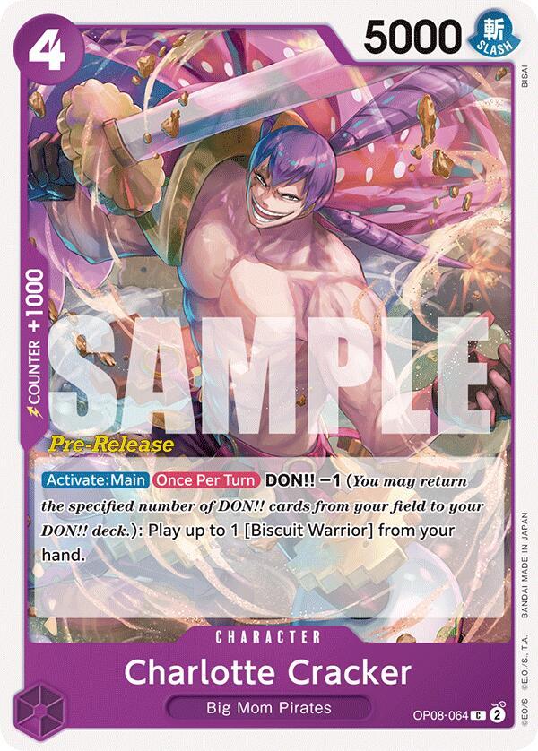 Charlotte Cracker OP08-064 Two Legends Pre-Release Cards Card