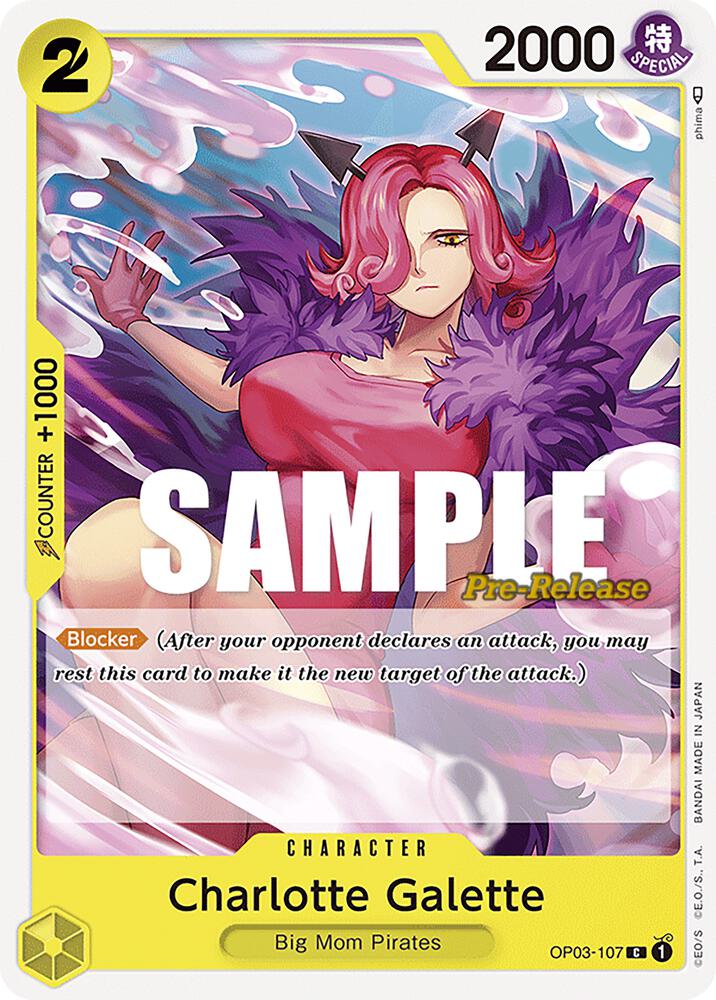 Charlotte Galette OP03-107 Pillars of Strength Pre-Release Cards Card