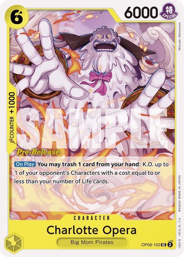 Charlotte Opera OP08-102 Two Legends Pre-Release Cards Card