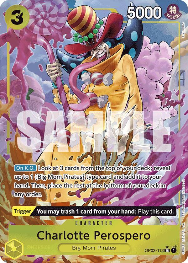 Charlotte Perospero (Alternate Art) OP03-113 Premium Booster -The Best- Card