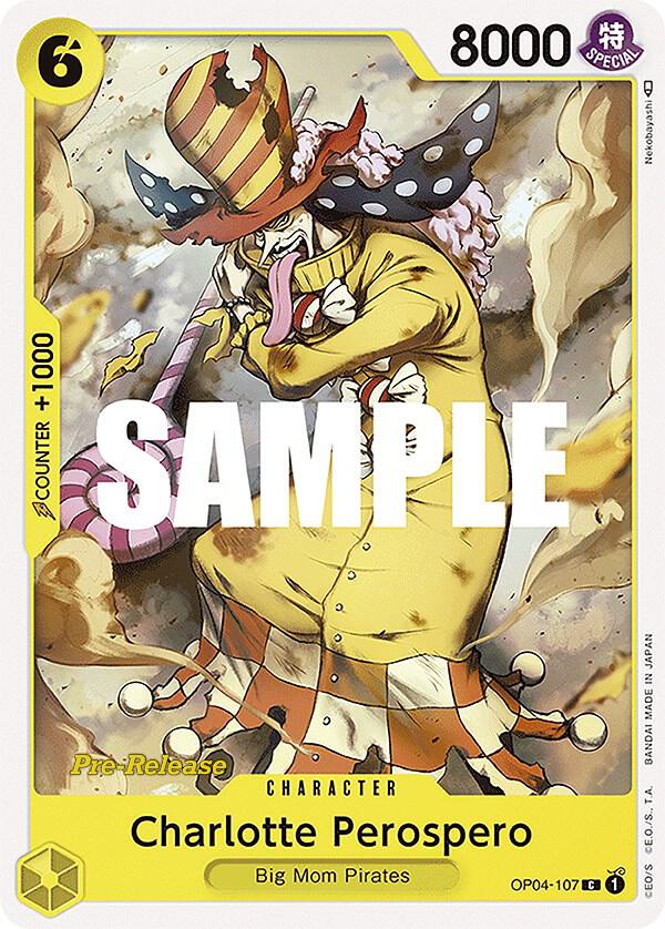 Charlotte Perospero OP04-107 Kingdoms of Intrigue Pre-Release Cards Card