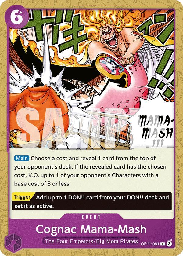 Cognac Mama-Mash OP11-081 A Fist of Divine Speed Card