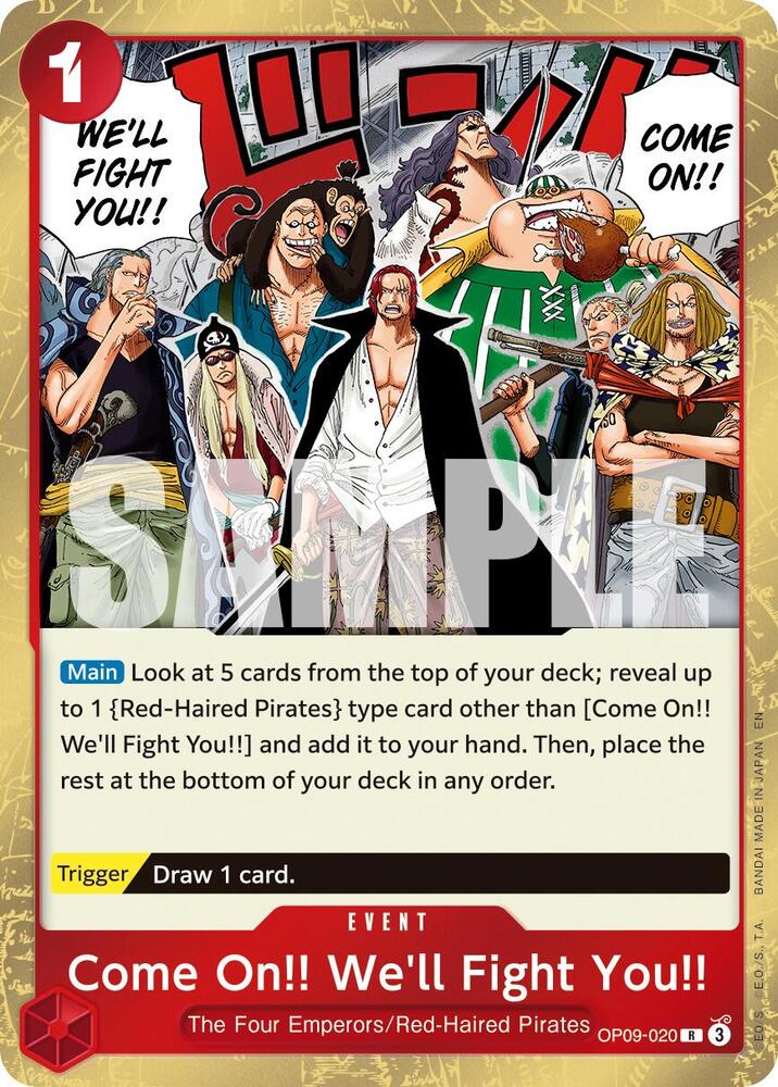 Come On!! We'll Fight You!! (Reprint) OP09-020 Premium Booster -The Best- Vol. 2 Card