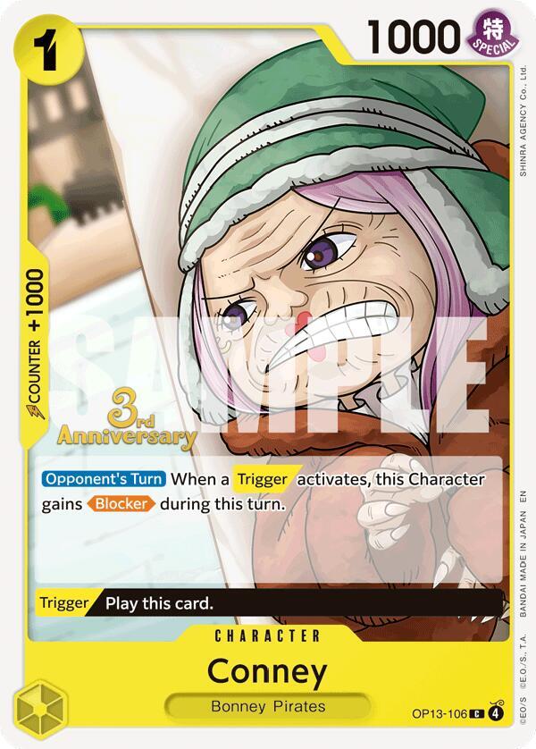 Conney OP13-106 Carrying On His Will: 3rd Anniversary Tournament Cards Card