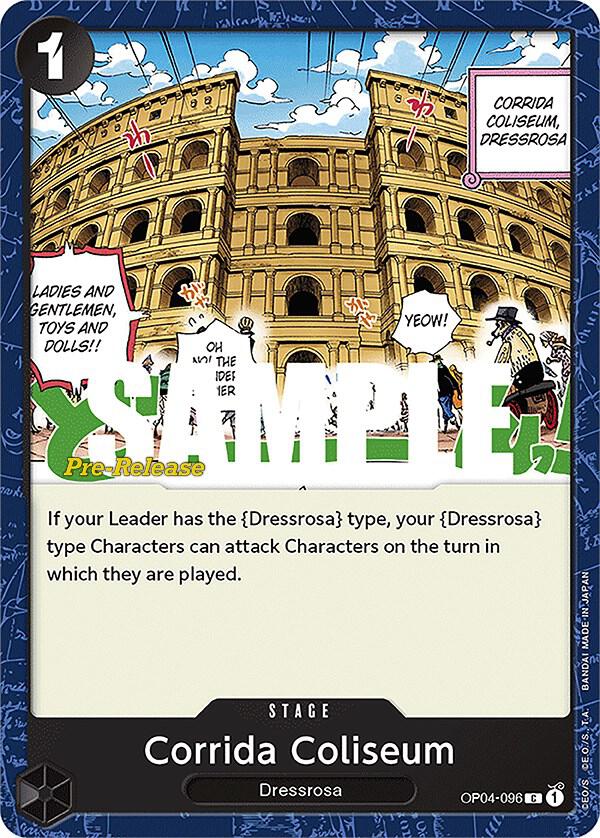Corrida Coliseum OP04-096 Kingdoms of Intrigue Pre-Release Cards Card