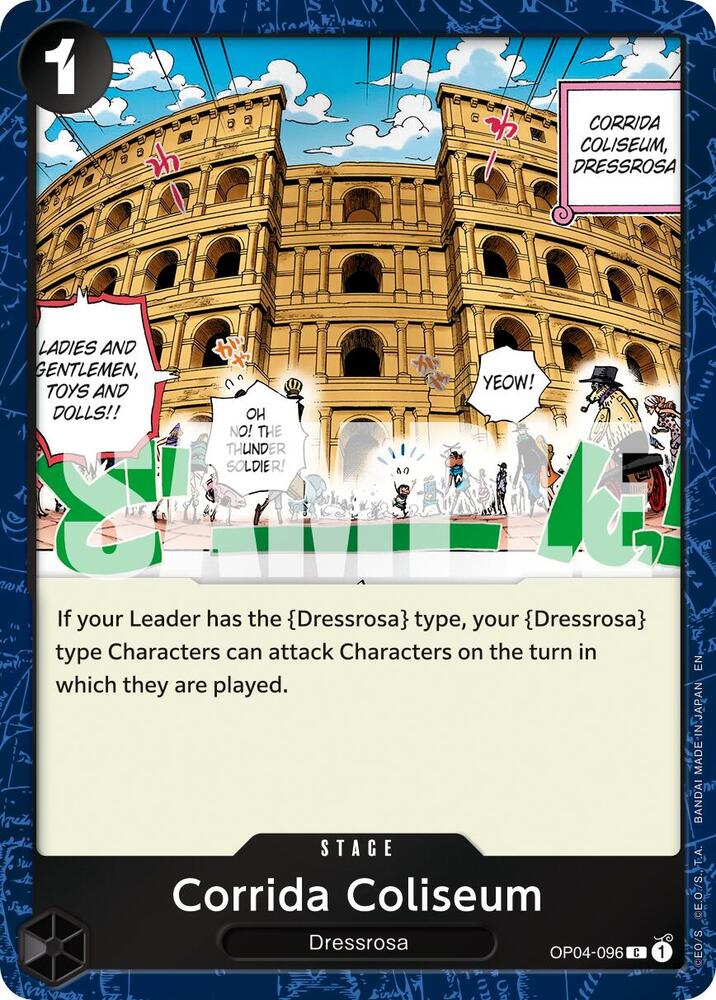 Corrida Coliseum (Pirate Foil) OP04-096 Premium Booster -The Best- Vol. 2 Card