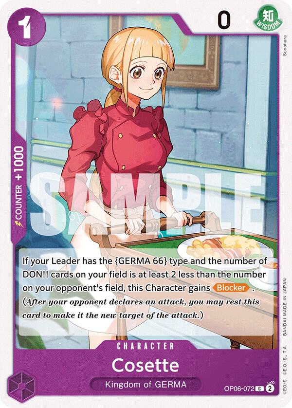 Cosette OP06-072 Wings of the Captain Card