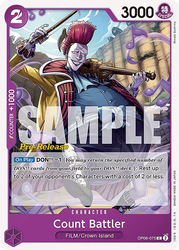 Count Battler OP06-075 Wings of the Captain Pre-Release Cards Card