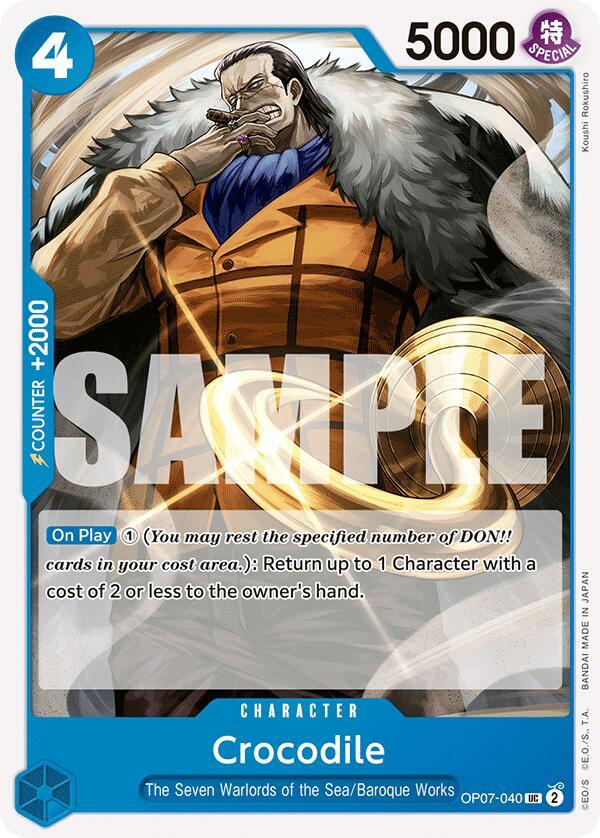 Crocodile OP07-040 500 Years in the Future Card