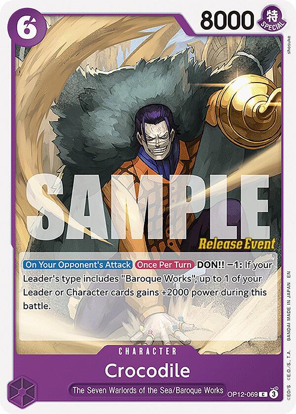 Crocodile OP12-069 Legacy of the Master Release Event Cards Card