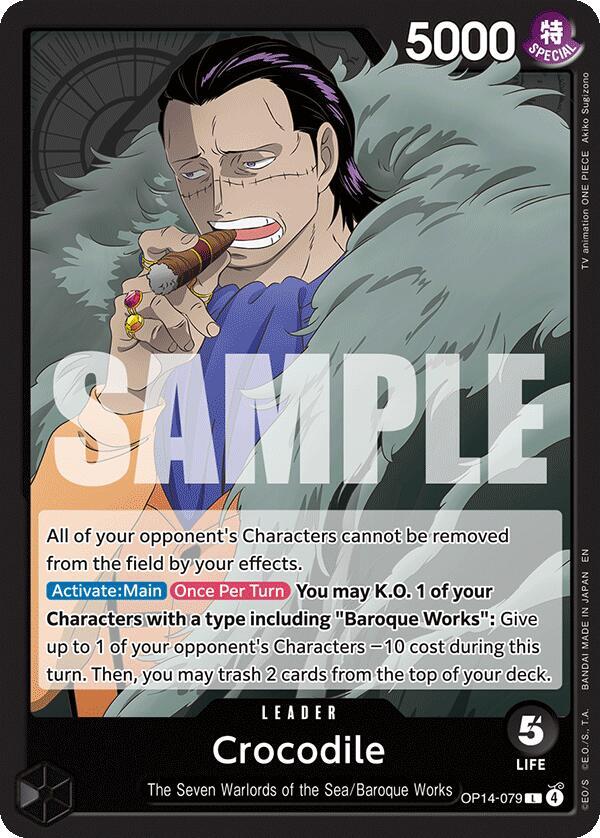 Crocodile - OP14-079 OP14-079 The Azure Sea's Seven Card