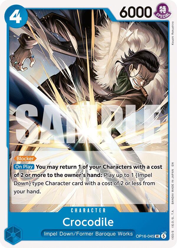 Crocodile OP16-045 The Time of Battle Card