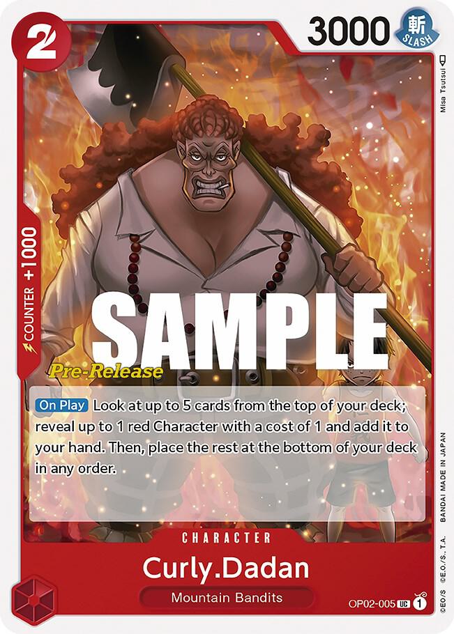Curly.Dadan OP02-005 Paramount War Pre-Release Cards Card