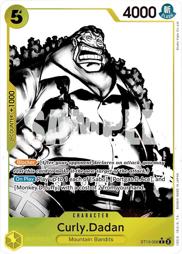 Curly.Dadan (Parallel) ST13-006 Ultra Deck: The Three Brothers Card