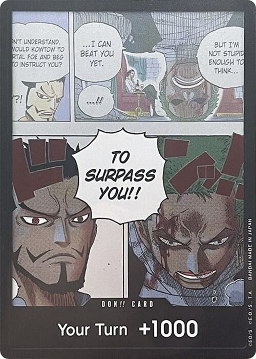 DON!! Card (Mihawk & Zoro) (Double Pack Set Vol. 3) Wings of the Captain Card
