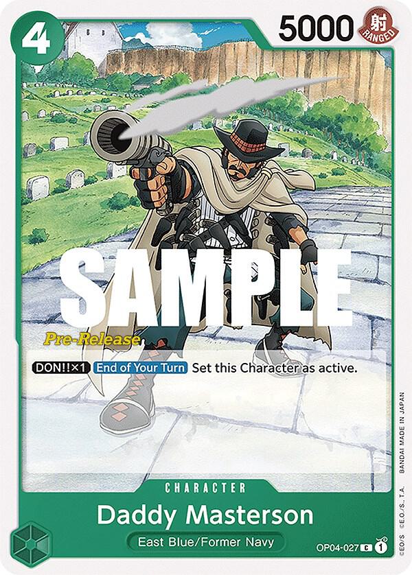 Daddy Masterson OP04-027 Kingdoms of Intrigue Pre-Release Cards Card
