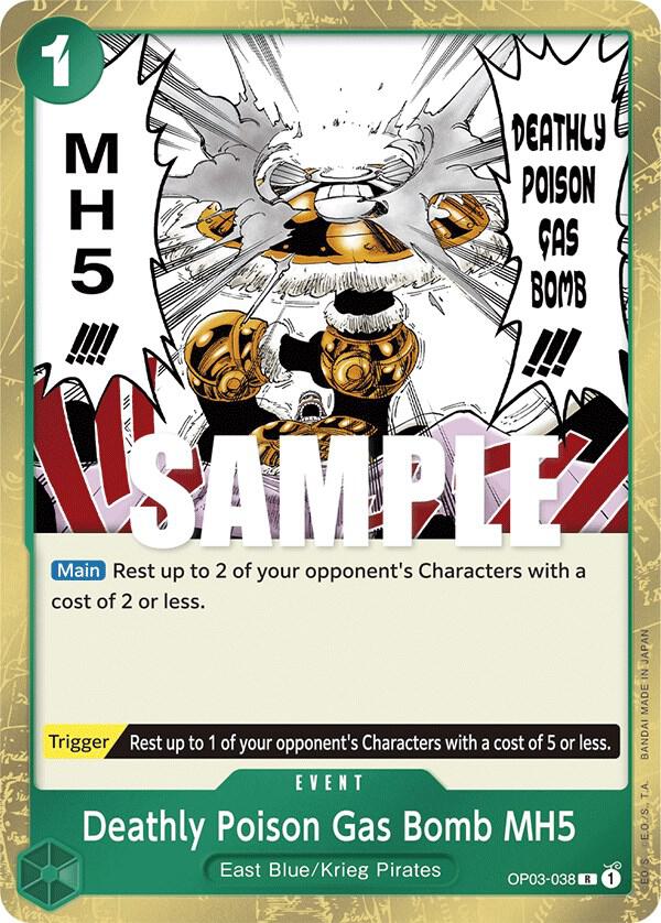 Deathly Poison Gas Bomb MH5 OP03-038 Pillars of Strength Card