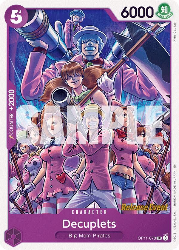 Decuplets OP11-078 A Fist of Divine Speed Release Event Cards Card